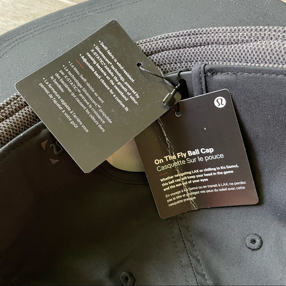 Lululemon On The Fly Ball Cap Hat - Black - Picture 8 of 8